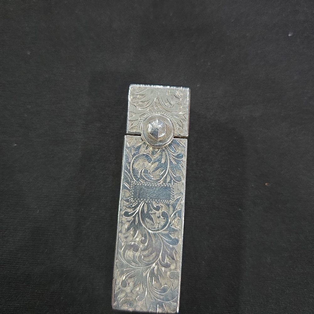 Sterling Silver lipstick & mirror holder